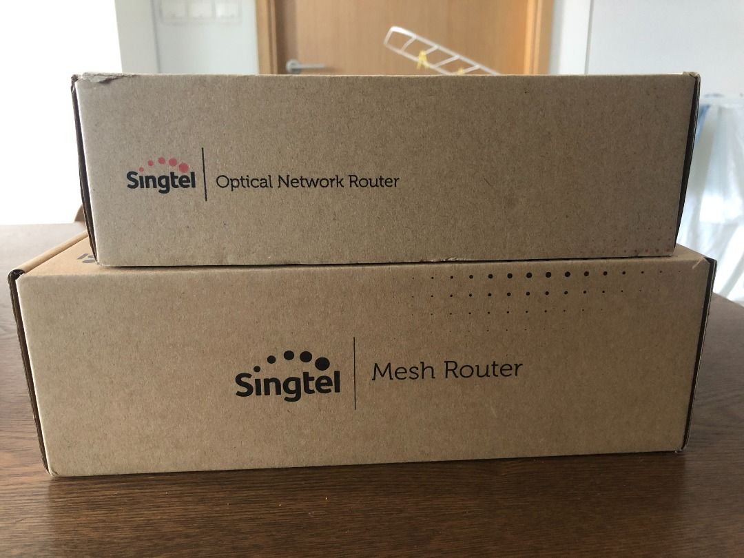 Singtel Optical Network Terminal + Mesh Router, Computers & Tech, Parts ...