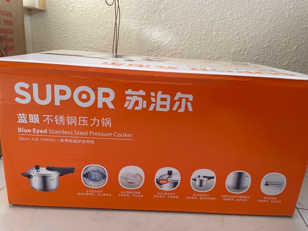 Stainless steel pressure cooker SUPOR, TV & Home Appliances, Kitchen