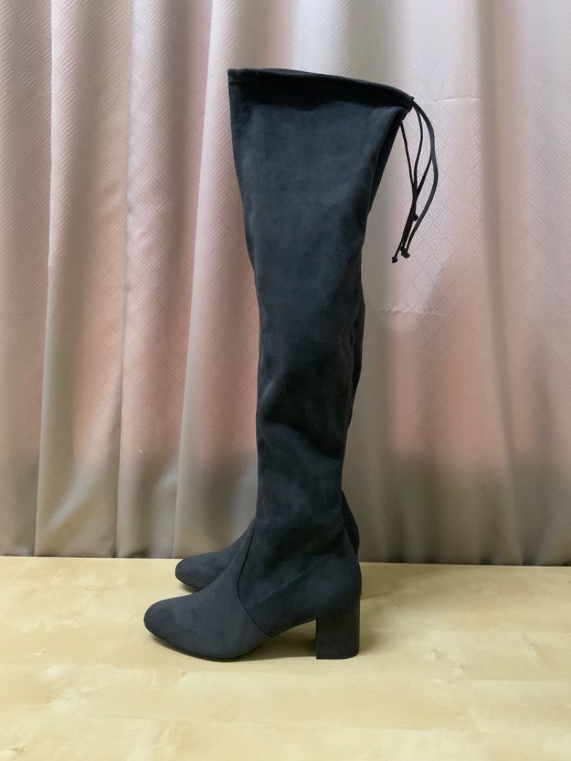 Grey stuart weitzman over the knee boots hotsell
