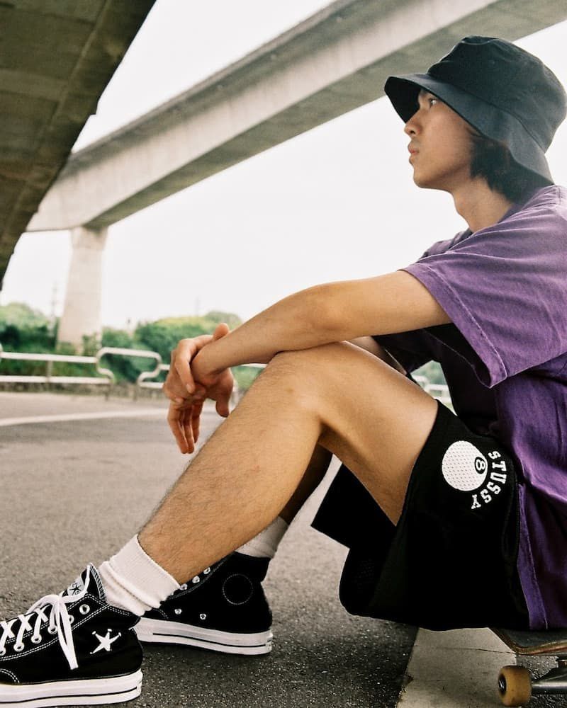 Stussy Converse Chuck Taylor All Star 70 Hi 黑白聯名五角星限量滑板