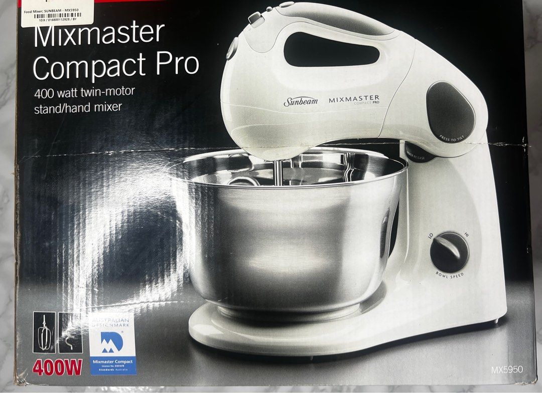 Sunbeam Mixmaster Compact Pro Twin Motor Stand and Hand Mixer, TV