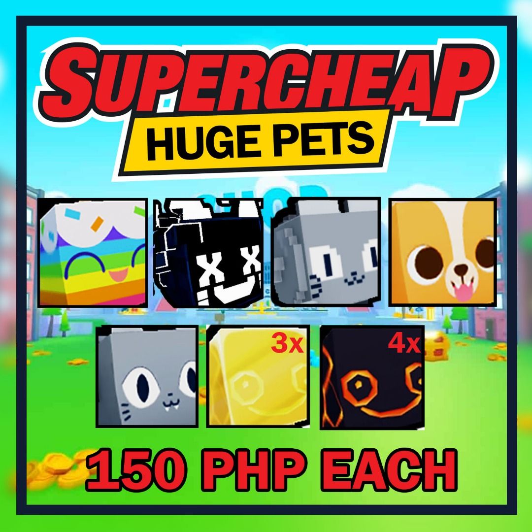 Super Cheap Huge Pet Simulator X PSX Roblox Petsimx, Video Gaming