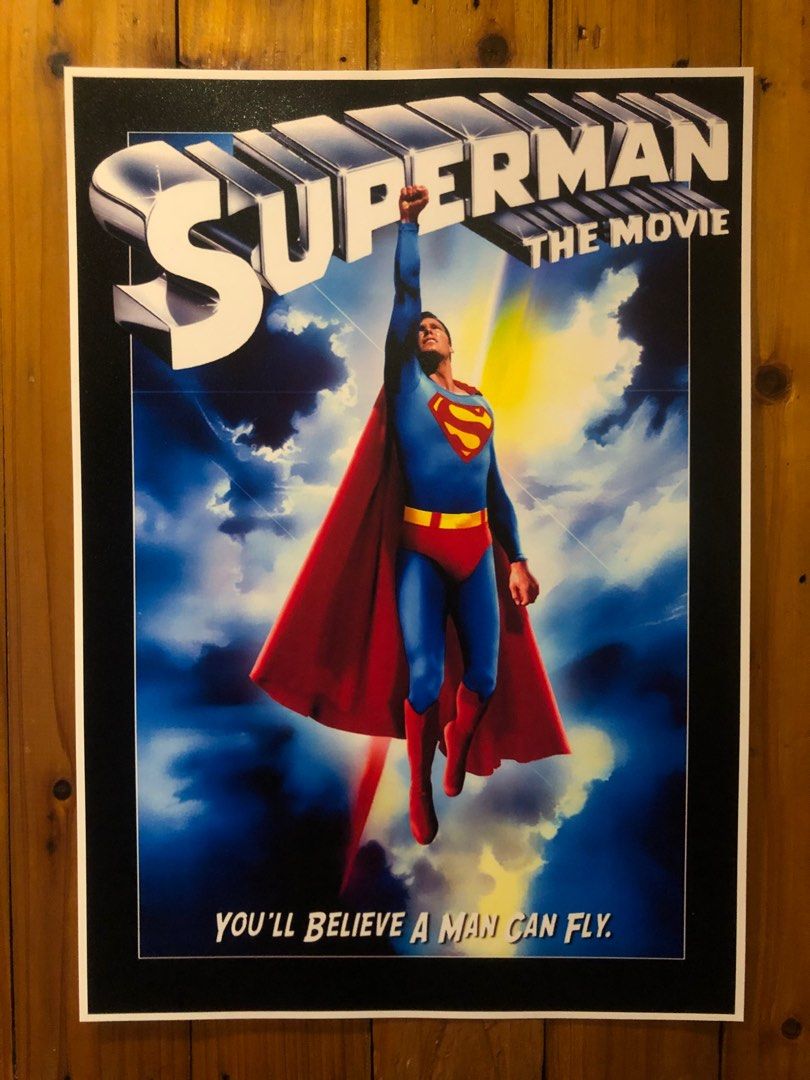 Superman Retro Vintage Classic Movie Cartoon Poster #2, Hobbies & Toys,  Memorabilia & Collectibles, Vintage Collectibles on Carousell