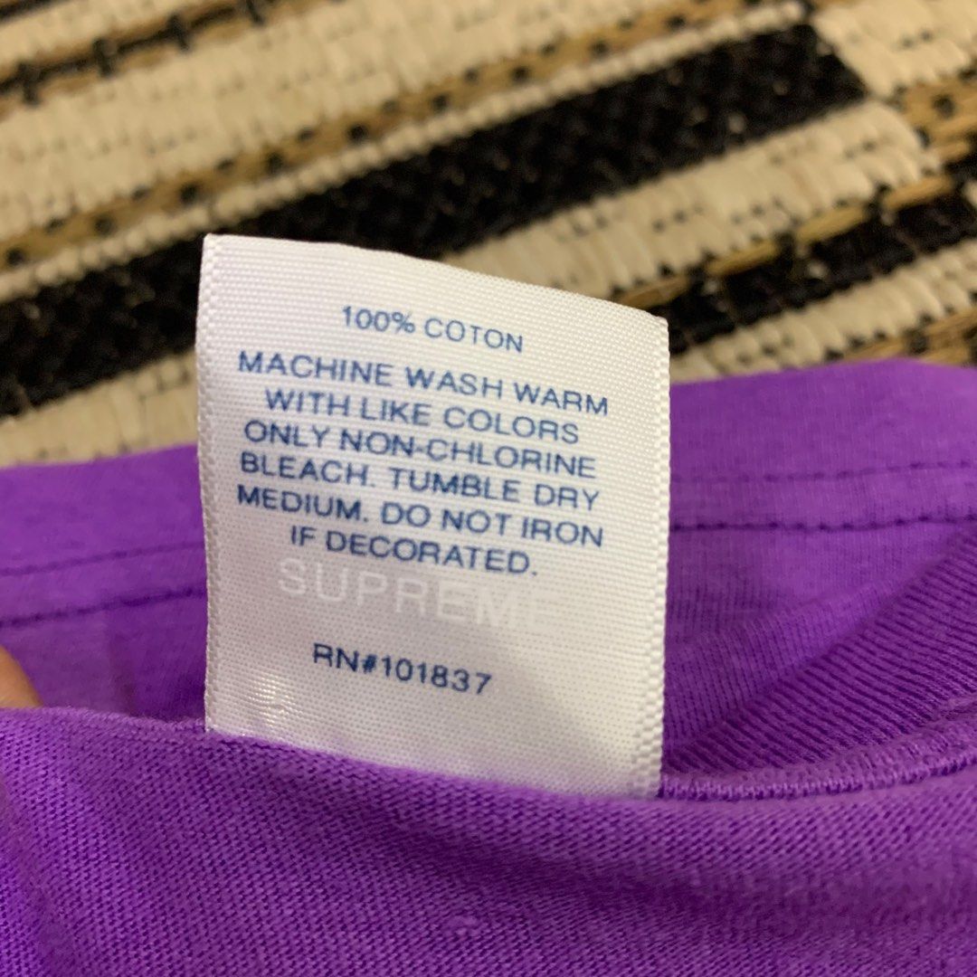 Supreme Motion Logo Tee (SS20) Purple, Men's Fashion, Tops & Sets