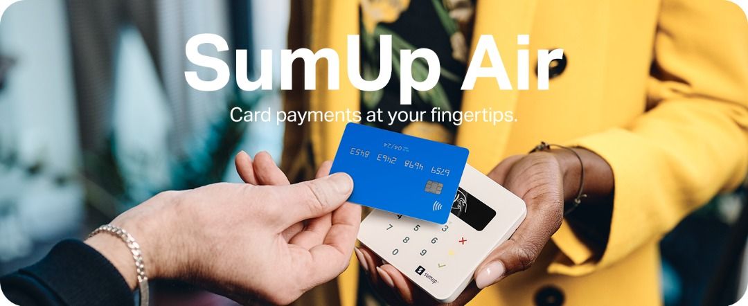 T473 SumUp Air mobile card terminal for contactless payments with Credit & Debit  Card, Apple 