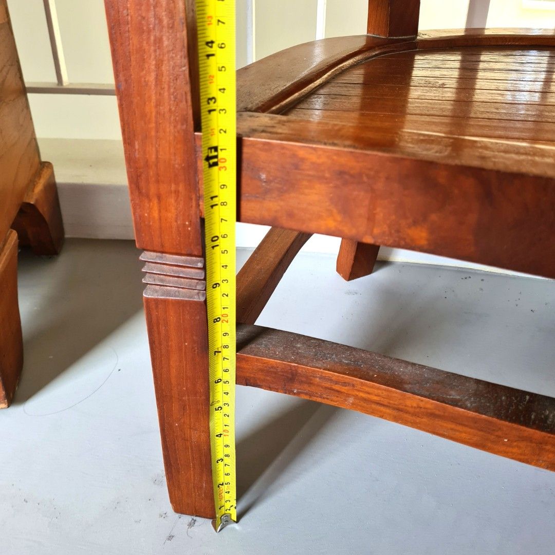 SET OF TEAK WOOD CHAIRS, Furniture & Home Living, Furniture, Chairs on