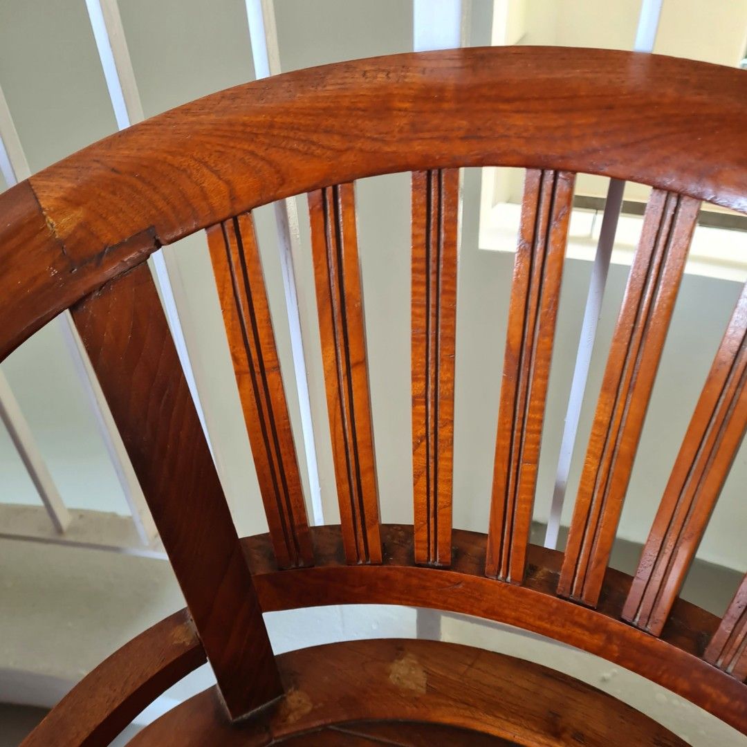 SET OF TEAK WOOD CHAIRS, Furniture & Home Living, Furniture, Chairs on