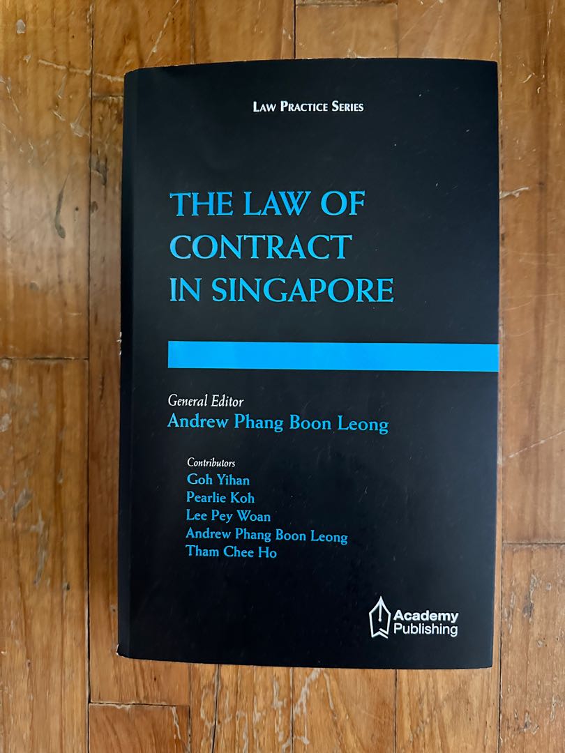 The Law Of Contract In Singapore Hobbies Toys Books Magazines