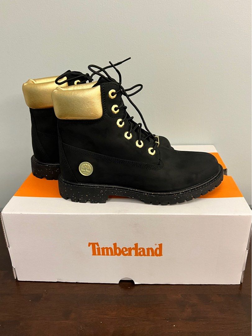 Black and gold sales limited edition timberlands