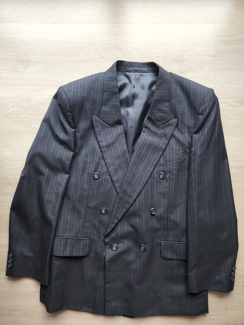 Toupie Vintage Double Breasted Suit Jacket Carousell