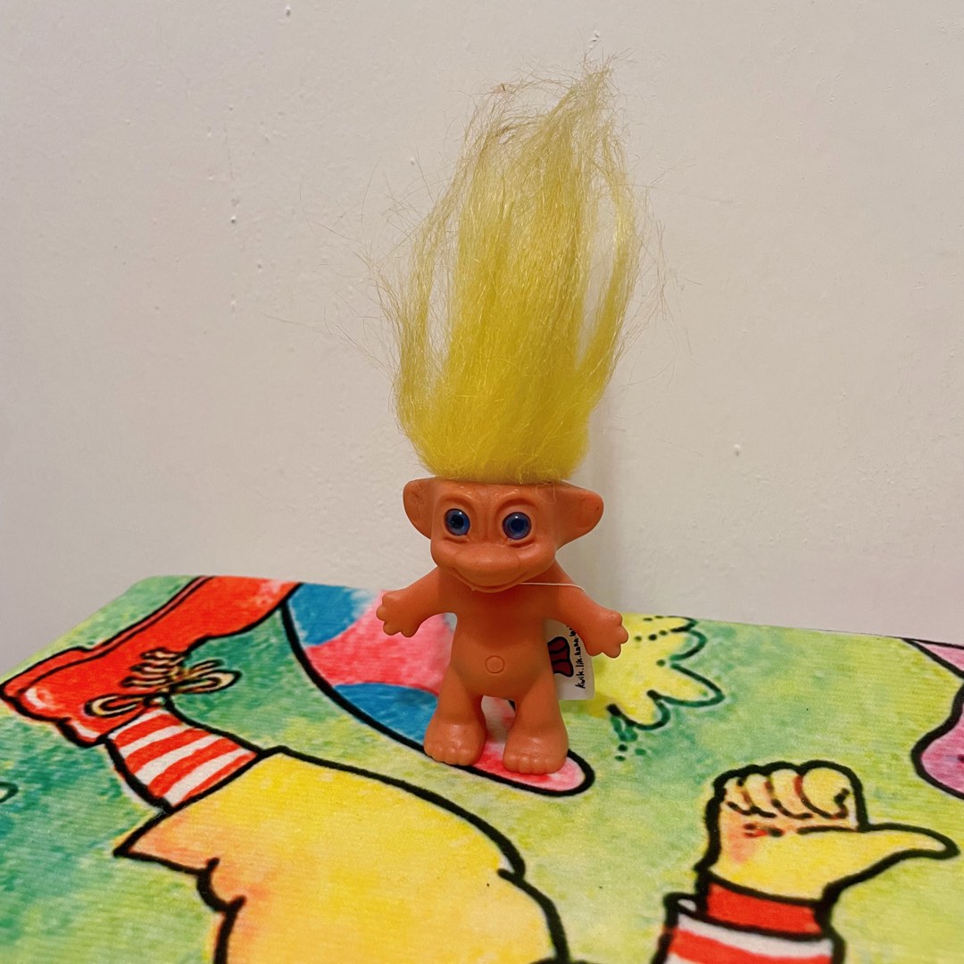 Troll doll lucky troll 巨魔娃娃, 興趣及遊戲, 玩具 & 遊戲類 Carousell