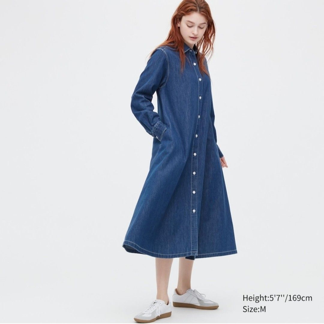 denim prom dress 2018 The Linda in Blue Windsor 14 / Denim Blue Windsor Plus Size Dresses Designer crystal wedding corset Dickies Dungaree Dress Dickies Color:GRID STRIPE