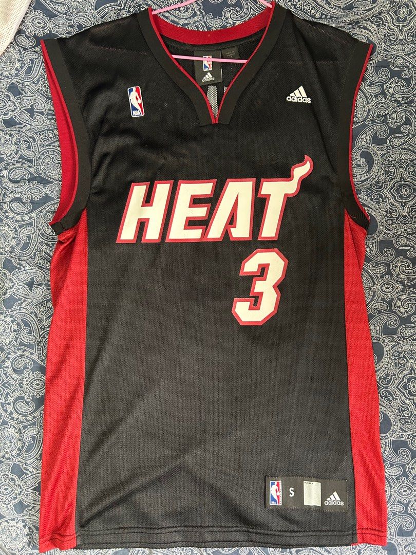 Vintage NBA Miami Heat Dwayne Wade #3 Authentic Adidas Jersey