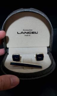 Vintage LANCEL tie pin and cufflinks set