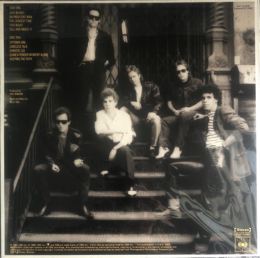 (Vinyl) Billy Joel: An Innocent Man (Category: Vinyls) located in Manila. Submitted by Juan2dcluttr (Listing ID 1198528169, Image 2). Description: In VG + to Ex condition Made in USA LP with plastic sleeve .