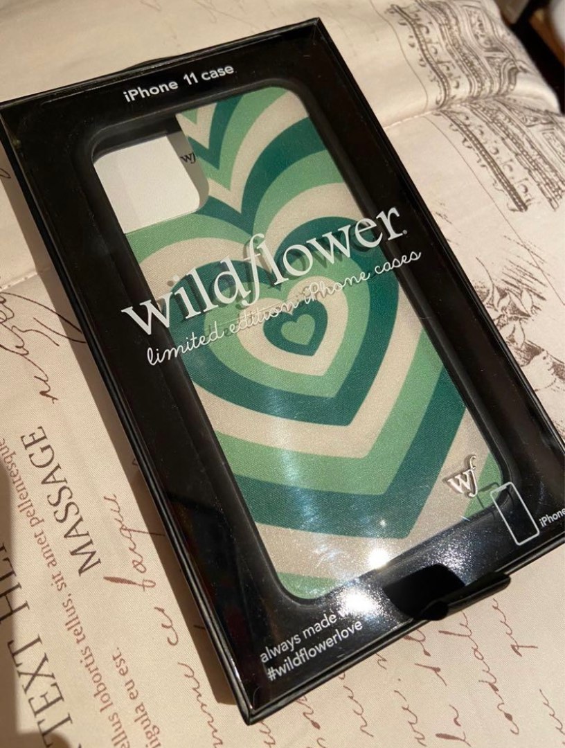 WILDFLOWER ‘matcha love’ iphone 11 case, Mobile Phones & Gadgets
