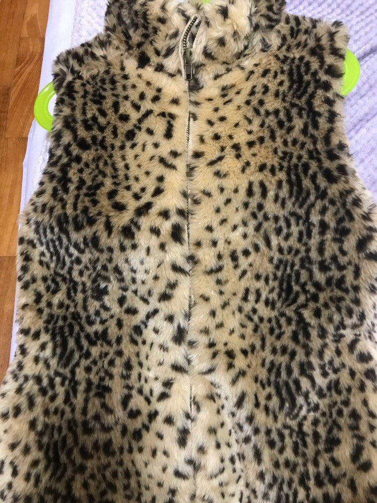Zara leopard vest online
