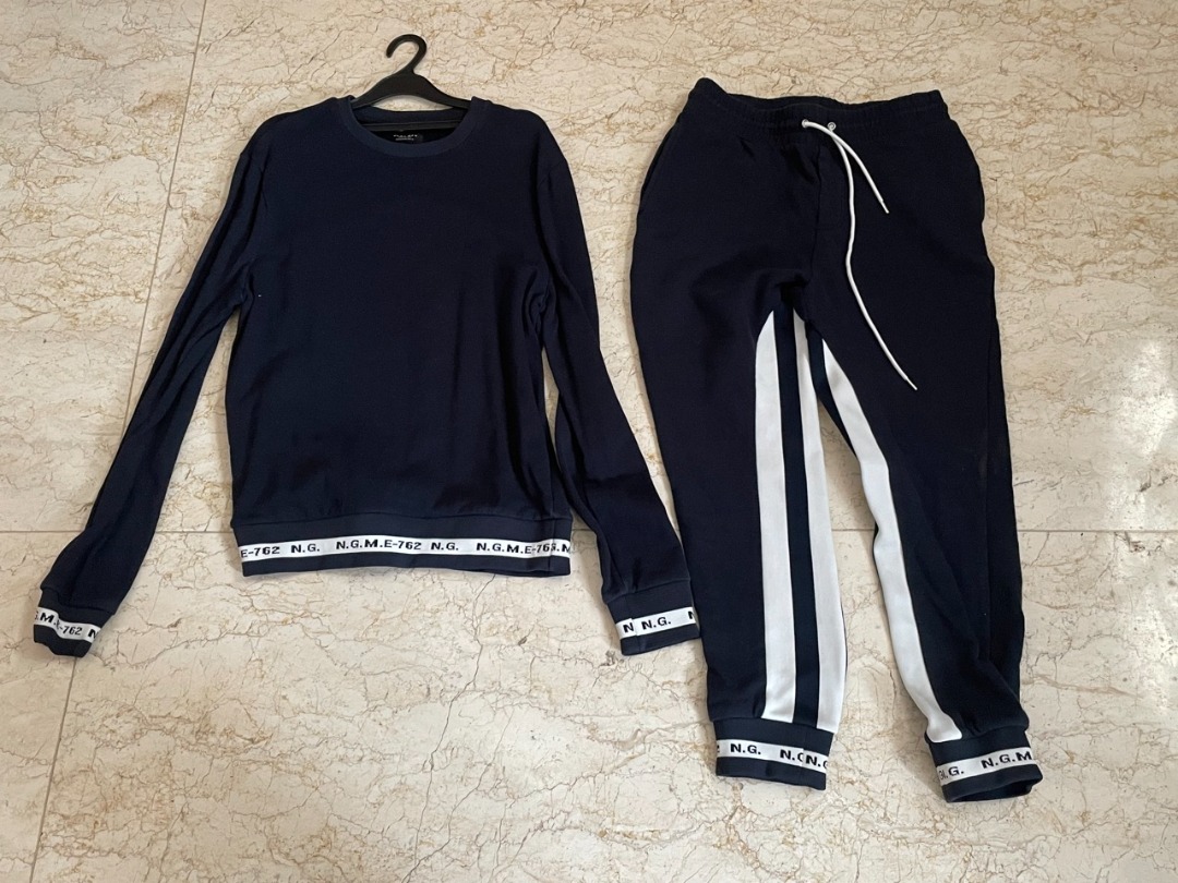 Zara Men's Sweats Uniform Set, Men's Fashion, Tops & Sets, Sleep and