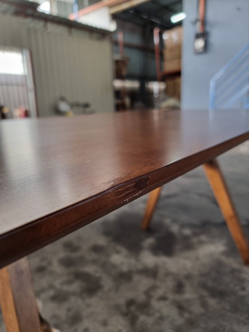 1500mm Meja Kayu, Dining table Solid wood, Furniture & Home Living