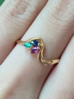 18K sapphire ring