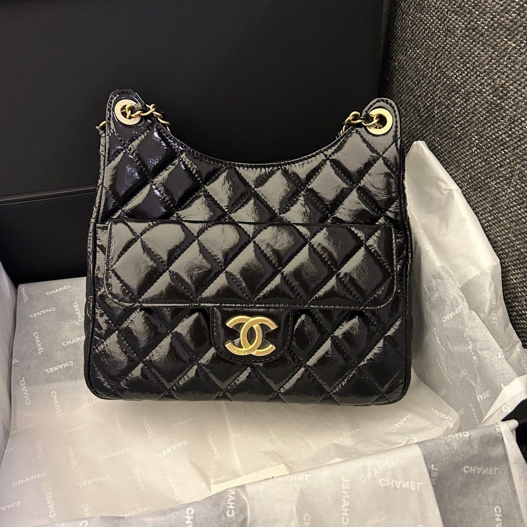 23C Chanel hobo medium size中號hobo, 名牌, 手袋及銀包- Carousell