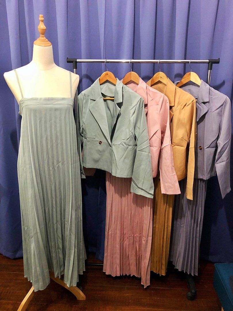 2 in top 1 pleated dress