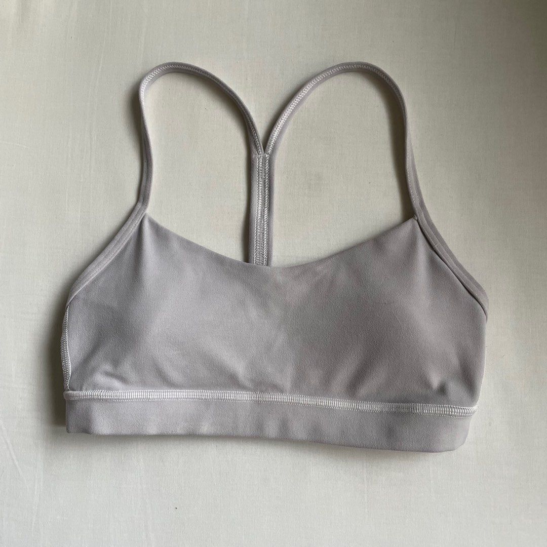 Lululemon Flow Y Bra Size 8 - Avocado Green & Purple, Women's Fashion,  Activewear on Carousell