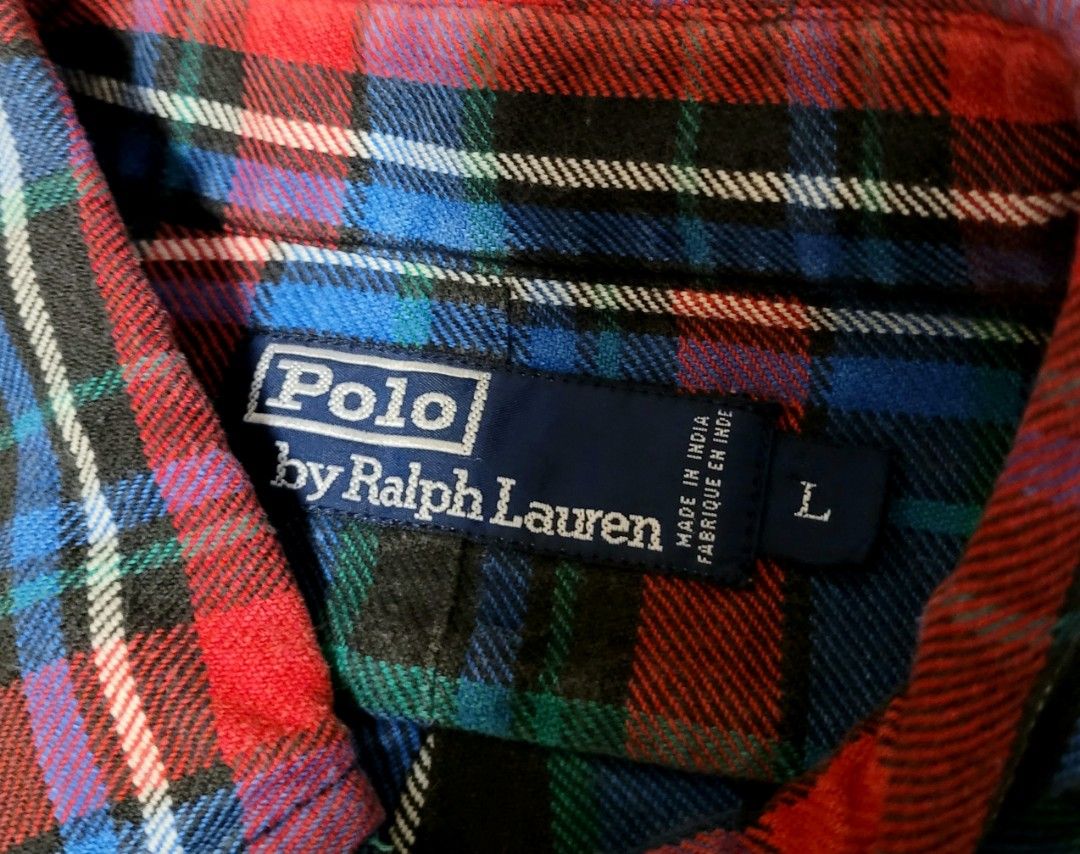POLO Palph Lauren Vintage Checkered long Sleeve Shirt 復古格仔長袖