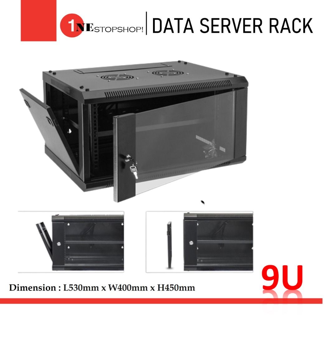 9U Data Server Rack, Computers & Tech, Parts & Accessories, Other ...