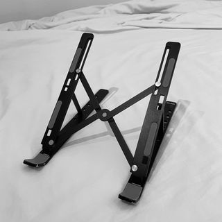 鋁合金折疊式筆電架（含收納袋）/黑