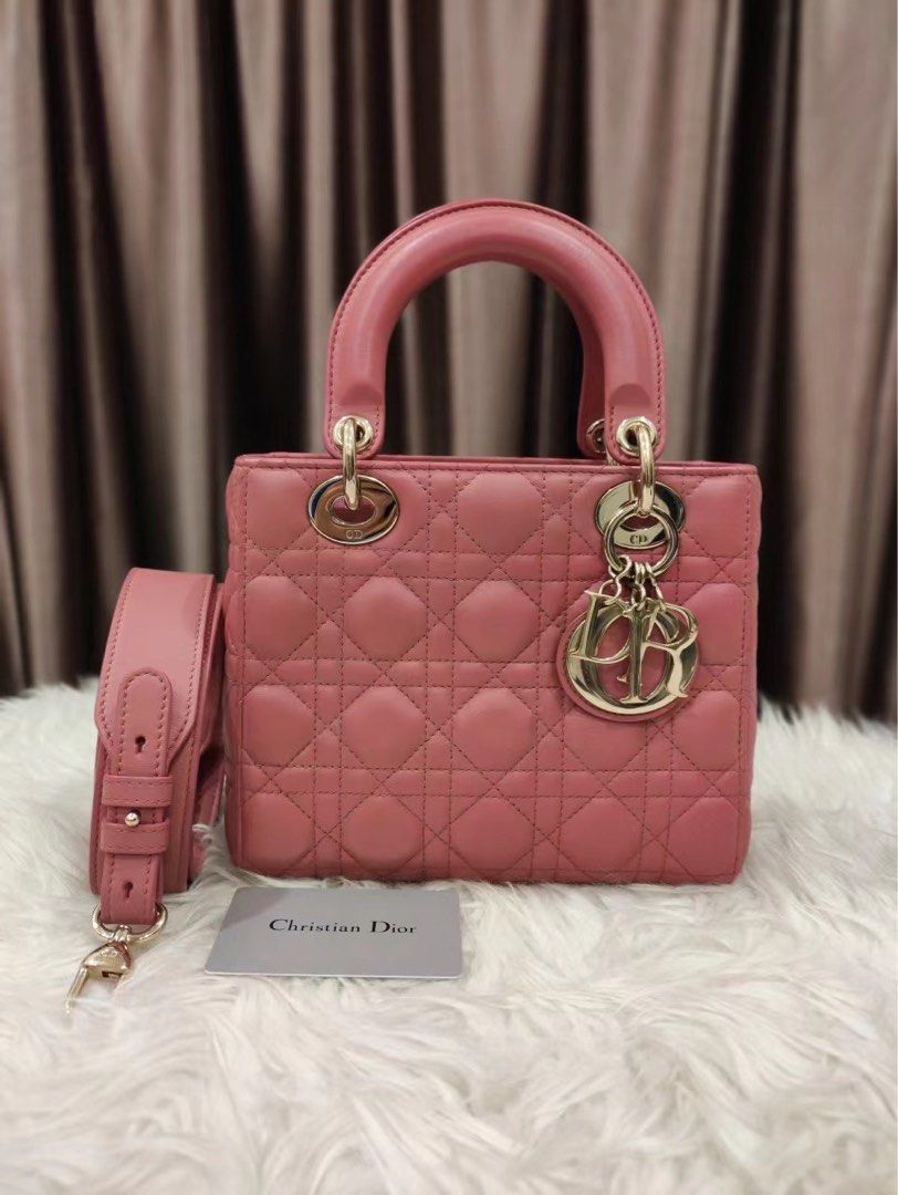 Mua Túi Xách SMall Lady Dior My ABCDIOR Cannage Lambskin Màu Hồng Phấn   Dior  Mua tại Vua Hàng Hiệu h042070