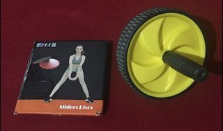 Ab Wheel / Ab Roller and Sliders Discs Package