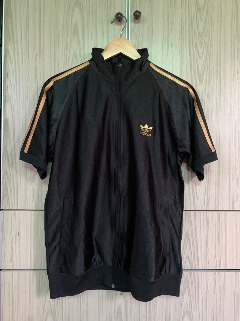 Adidas short 2025 sleeve track jacket