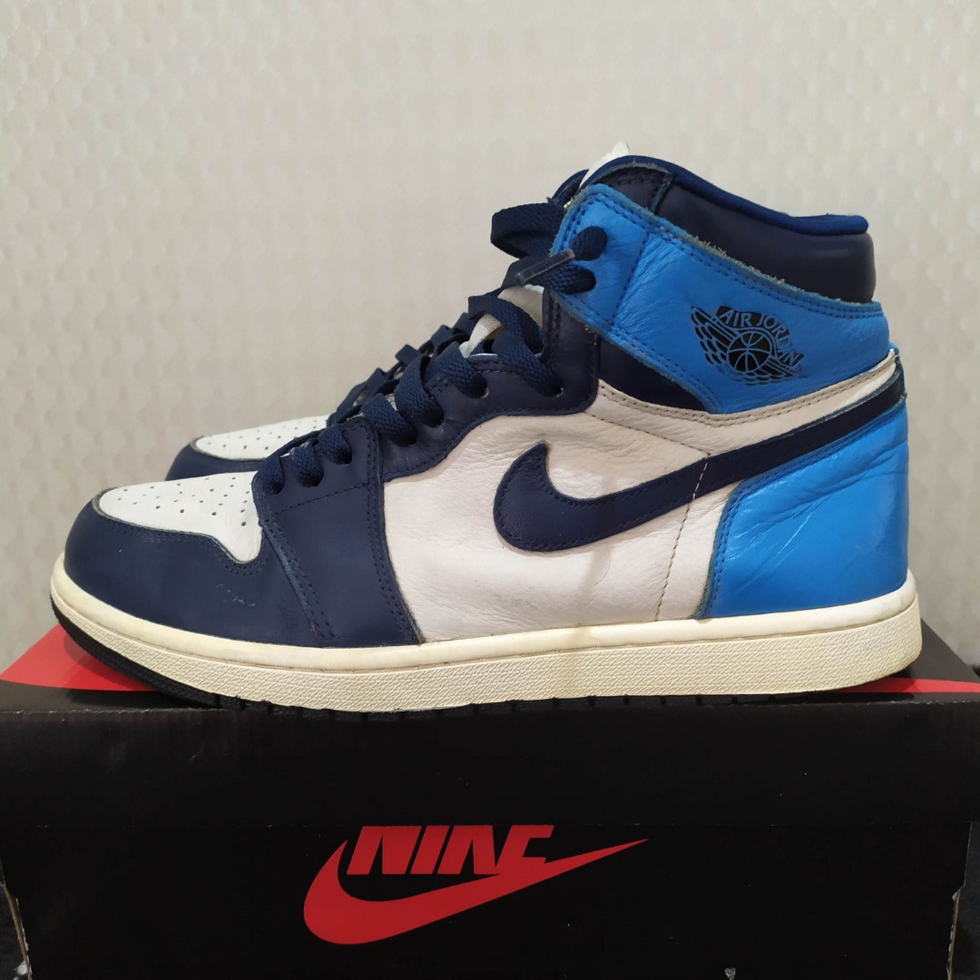 jordan 1 retro high unc obsidian
