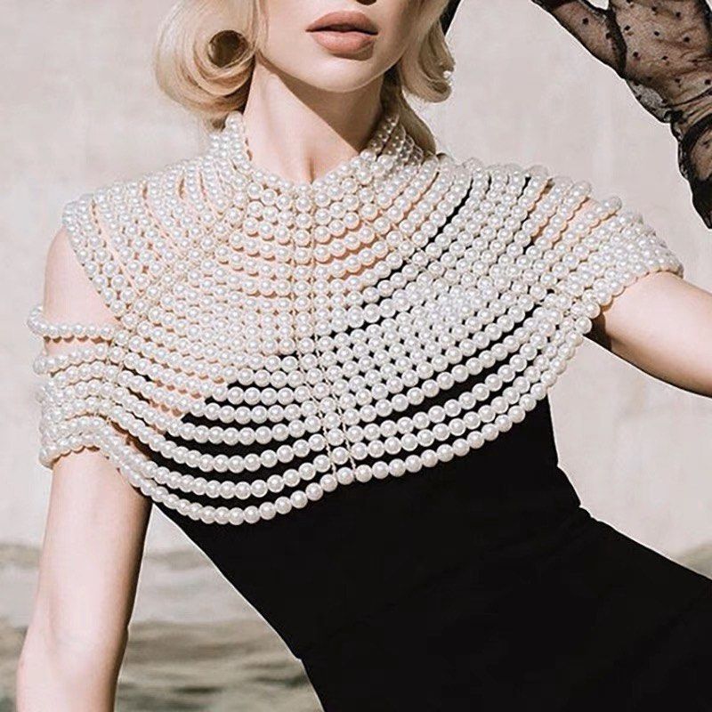 All top pearl necklace