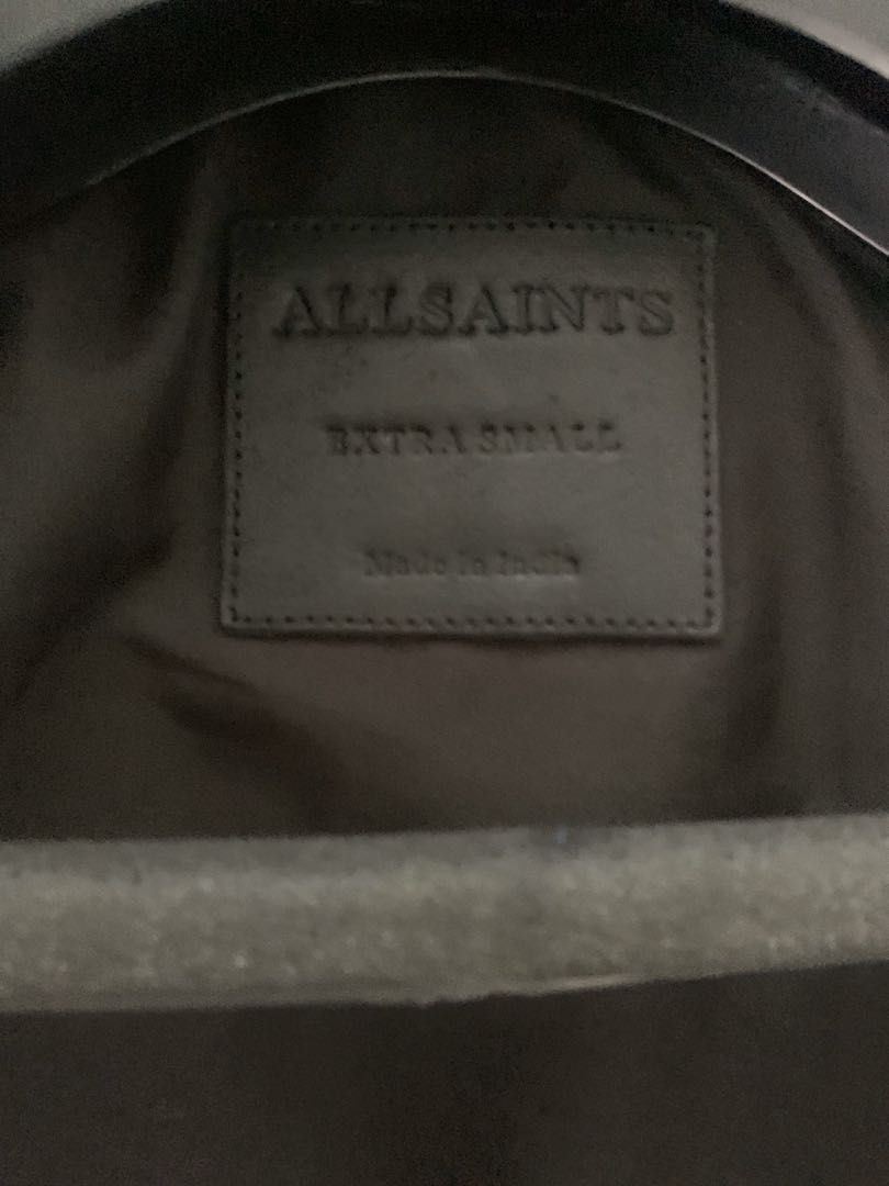 Allsaints Junction Leather Jacket (Category: Luxury Apparel) located in Quezon City. Submitted by hellogoodbri (Listing ID 1198689281, Image 3). Description: - In excellent condition; rarely used; bought in The US. - Sheepskin leather jacket - Size: XS - Negotiable - Message me for more details.