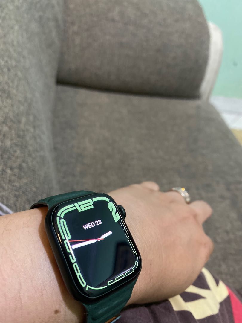 Apple watch series 2021 Green 41mm, garansi international