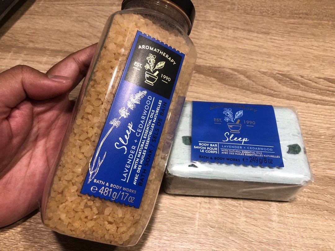 Aromatherapy bathe Salt and body Soap bar, Beauty & Personal Care, Bath