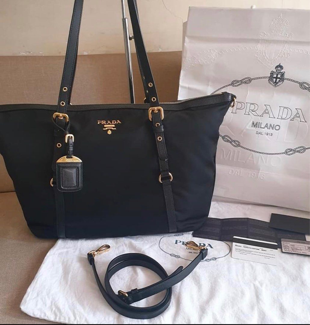 PRADA NYLON TOTE BAG, Luxury, Bags & Wallets on Carousell