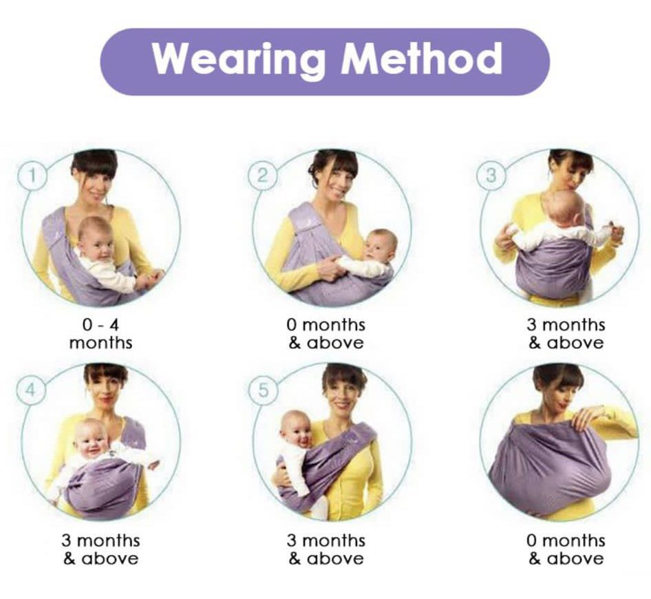 Baba sling baby carrier, Babies & Kids, Going Out, Carriers & Slings on