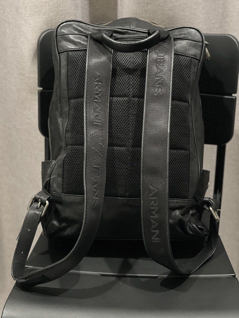 Backpack leather armani jeans Men s Fashion Bags Backpacks on