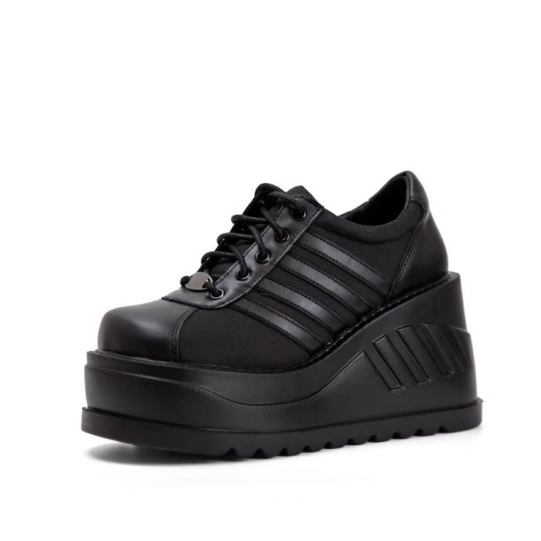 black platform shoes