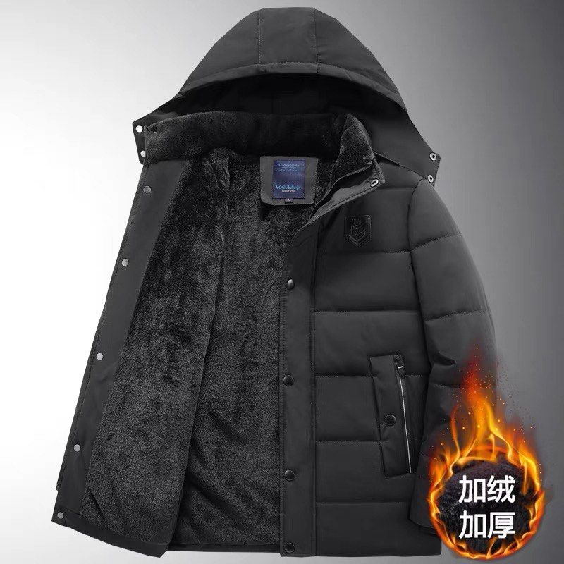 Winter Black Puffy Unisex Warm Down Jacket Men s Fashion Coats