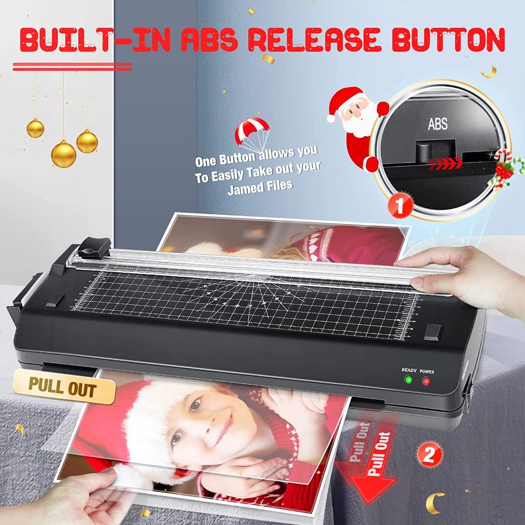 Blusmart 13" A3 Hot Cold Laminator Machine 7 in 1 Set W/Corner Rounder