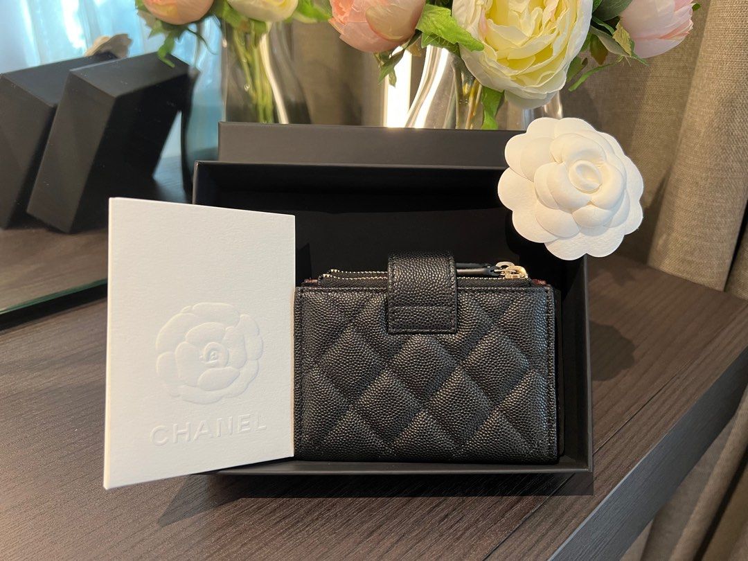 CHANEL Classic Small (Double) Zipped Wallet, Luxury, Bags