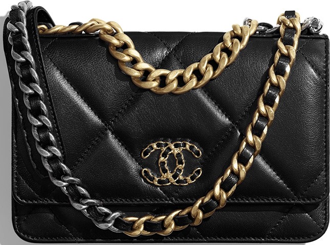 BNIB- Chanel C19 WoC 2 tones Gold and Silver Chain, Luxury, Bags