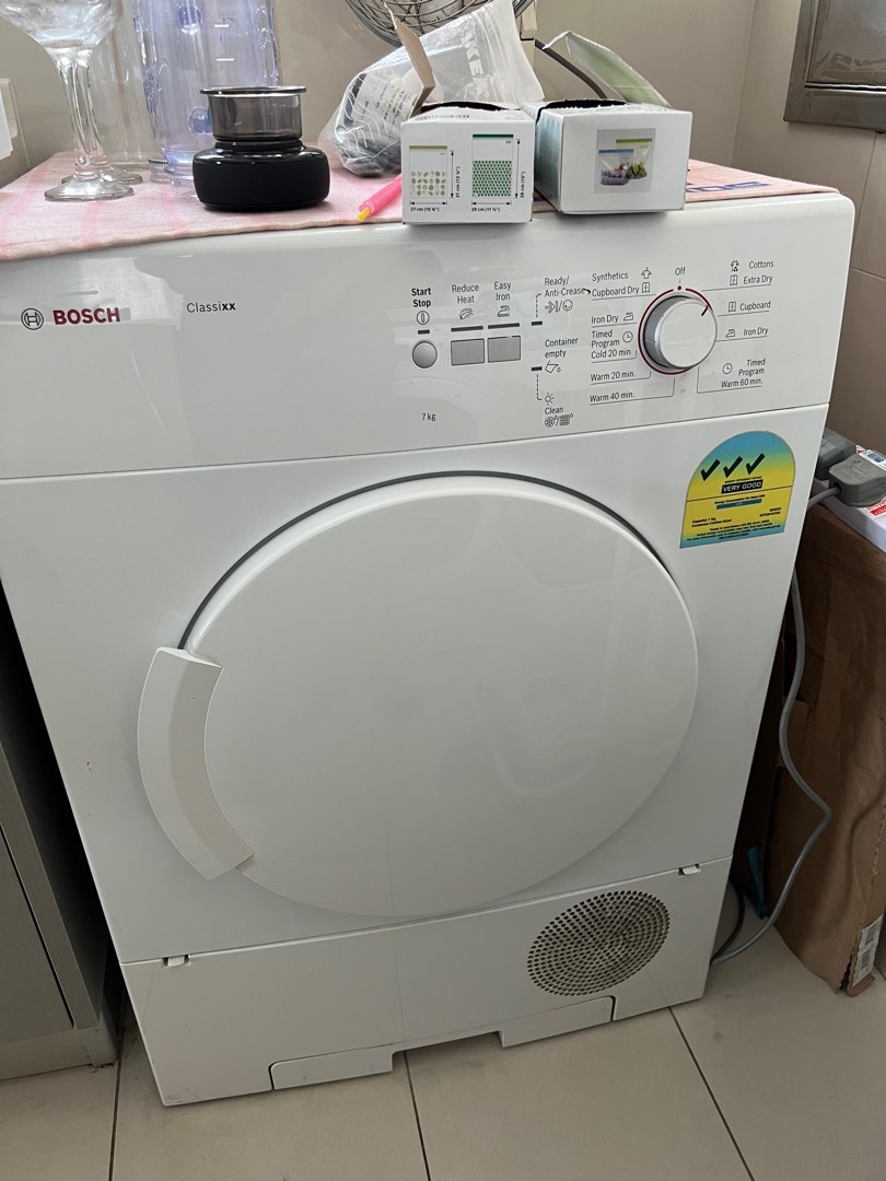 Bosch Dryer with mounting kit, TV & Home Appliances, Washing Machines