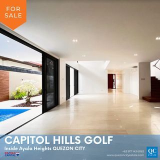 Brand New House and Lot with Swimming Pool in Capitol Hills Golf inside Ayala Heights Quezon City