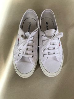 Brand New Superga Cotu  Classic White Sneakers