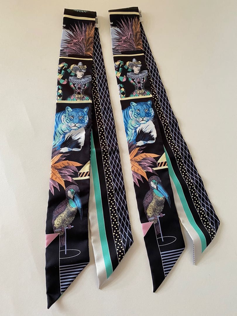 BRANDNEW HERMES TWILLY PAIR (Category: Luxury Accessories) located in Taguig. Submitted by sweetluxuryph (Listing ID 1198866228, Image 2). Description: 💯 GUARANTEED AUTHENTIC ✨27,000✨ PAIR New Collection 2022 GRAND THEATRE NOUVEAU Designed by: Gianpaolo Pagni Black /Blue /Green Dimensions-32”x2” Comes w/ Boxes, Ribbon Paperbag & Receipt Copy https://instagram.com/sweetluxury2008?igshid=YmMyMTA2M2Y= https://instagram.com/jennypascual_?igshid=YmMy